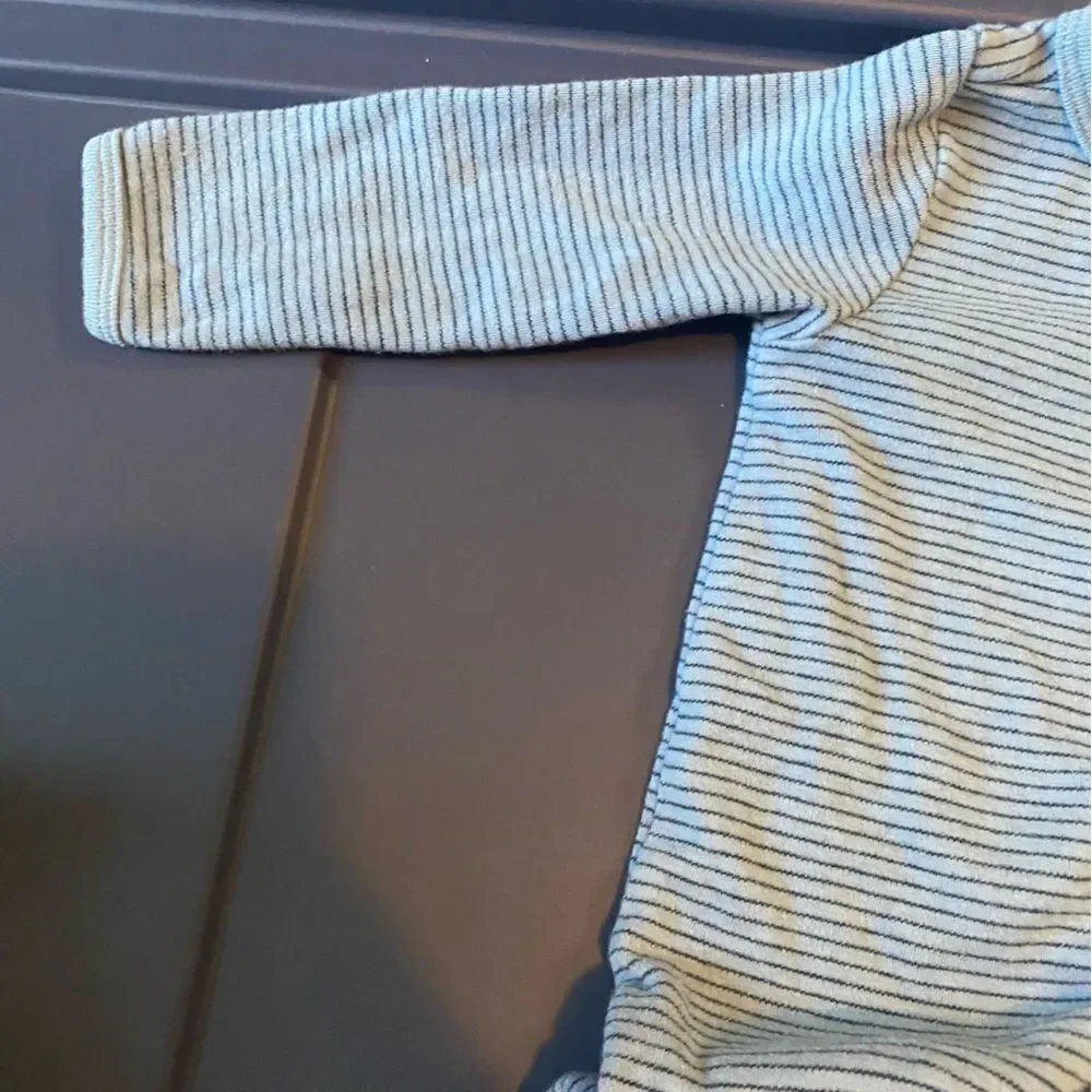 Carter's 9 Months Boys Truck Blue Striped Baby Onesie